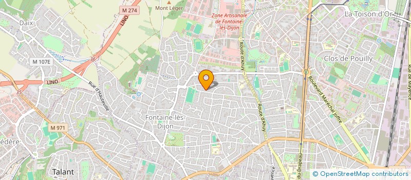 localisation de l'entreprise HORIZON SARL  FONTAINE-LES-DIJON