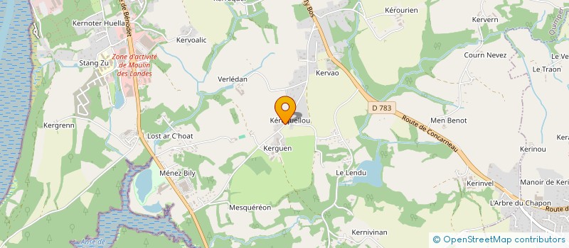 localisation de l'entreprise HORIZON SAUVAGE à QUIMPER