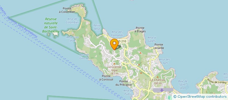 localisation de l'entreprise HORIZON SBH à SAINT BARTHELEMY