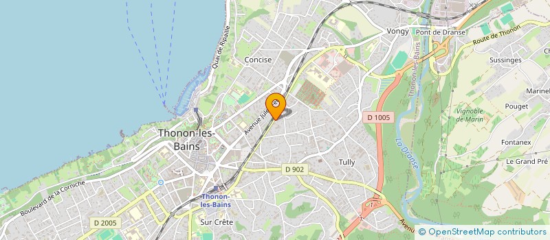 localisation de l'entreprise HORIZON SECURITE à THONON-LES-BAINS
