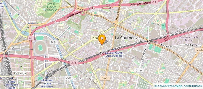 localisation de l'entreprise HORIZON SECURITE à LA COURNEUVE