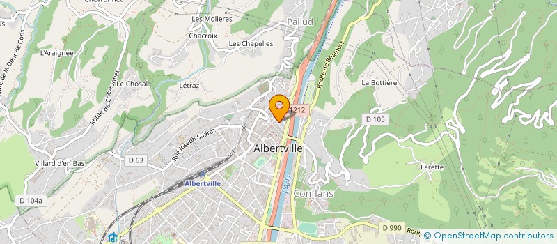 localisation de l'entreprise HORIZON SOLIDARITE  ALBERTVILLE