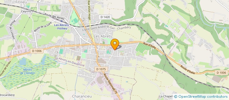 localisation de l'entreprise HORIZON SOURCES  LES ABRETS EN DAUPHINE