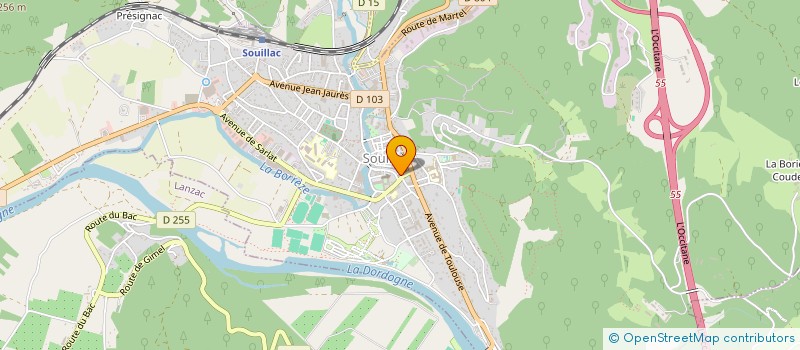 localisation de l'entreprise HORIZON SPORT 46  SOUILLAC