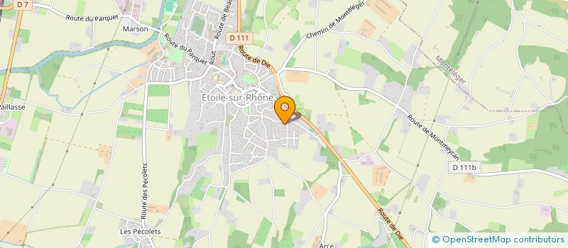 localisation de l'entreprise HORIZON STORES 26-07  ETOILE-SUR-RHONE