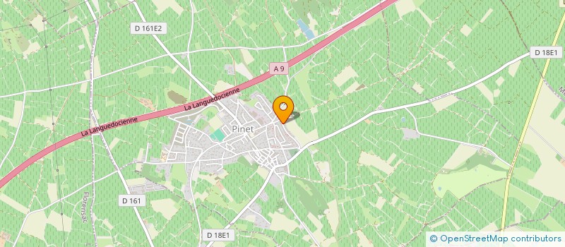 localisation de l'entreprise HORIZON THAU  PINET