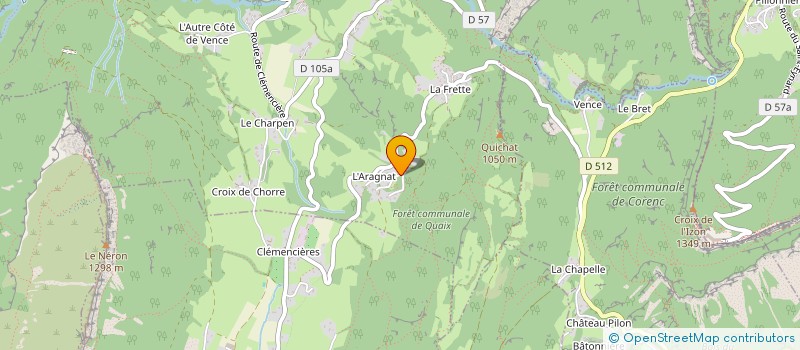 localisation de l'entreprise HORIZON TOPO  QUAIX-EN-CHARTREUSE