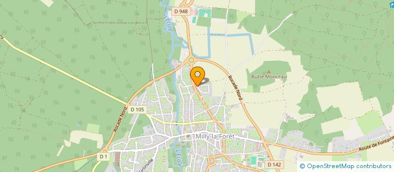 localisation de l'entreprise HORIZON TRANSMISSION ENTREPRISE  MILLY-LA-FORET