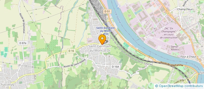 localisation de l'entreprise HORIZON TRAVAUX SERVICES  SAINT-GERMAIN-AU-MONT-D'OR