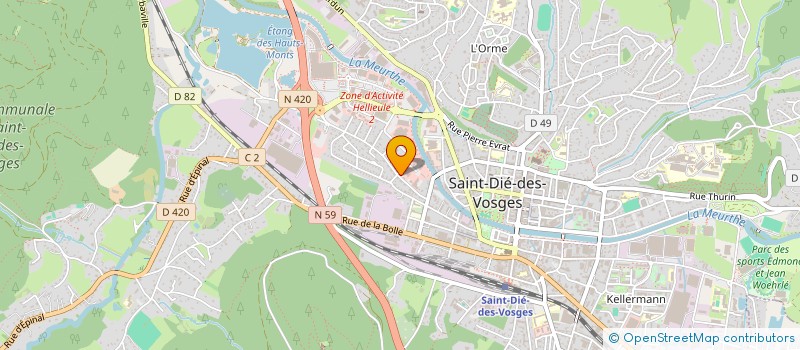 localisation de l'entreprise HORIZON V  SAINT-DIE-DES-VOSGES