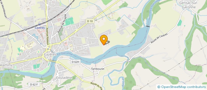 localisation de l'entreprise HORIZON VERT  CAZERES