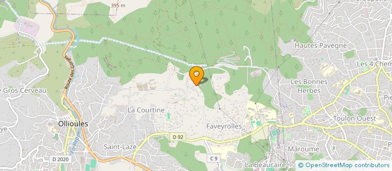 localisation de l'entreprise HORIZON VERTICAL  OLLIOULES