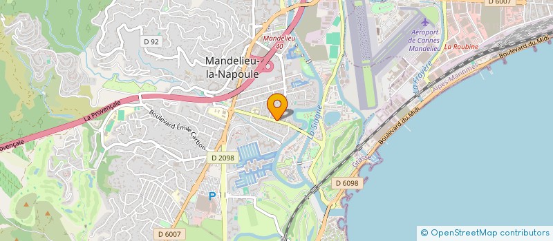 localisation de l'entreprise HORIZON VINS à MANDELIEU-LA-NAPOULE