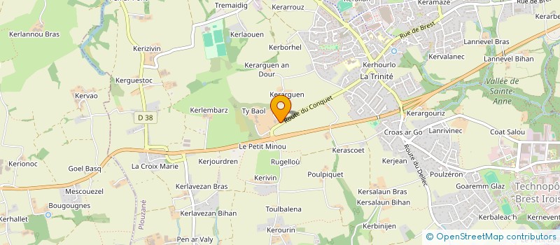 localisation de l'entreprise HORIZON VOILE  PLOUZANE