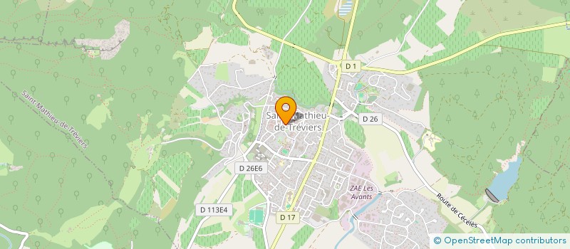 localisation de l'entreprise HORIZON VOILES ET VENTS  SAINT-MATHIEU-DE-TREVIERS