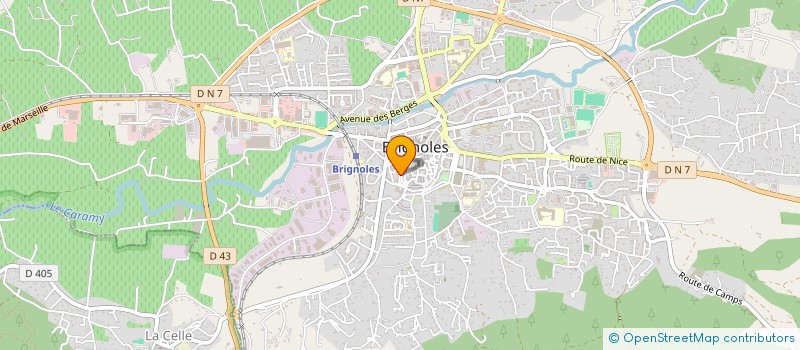 localisation de l'entreprise HORIZON VRD à BRIGNOLES
