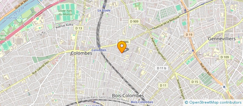 localisation de l'entreprise HORIZON52  COLOMBES