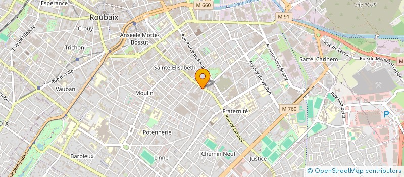 localisation de l'entreprise HORIZON9 à ROUBAIX