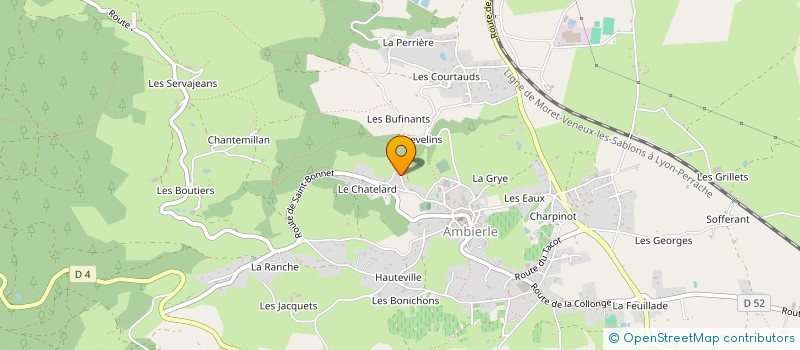 localisation de l'entreprise HORIZONIA SERVICES AMBIERLE  AMBIERLE