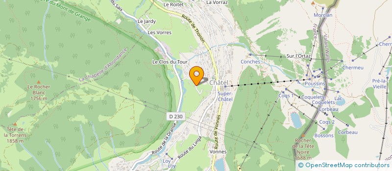 localisation de l'entreprise HORIZONS à CHATEL