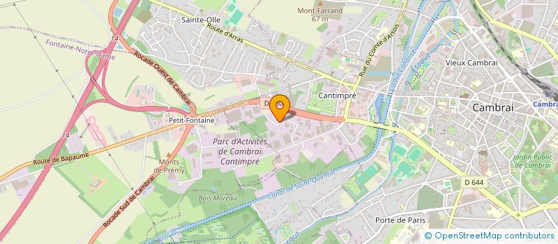 localisation de l'entreprise HORIZONS à CAMBRAI