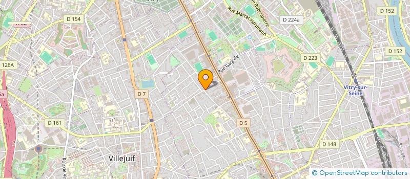 localisation de l'entreprise HORIZONS 974-34  VITRY-SUR-SEINE