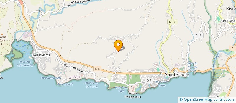 localisation de l'entreprise HORIZONS CARAIBES IMMOBILIER  SAINTE-LUCE