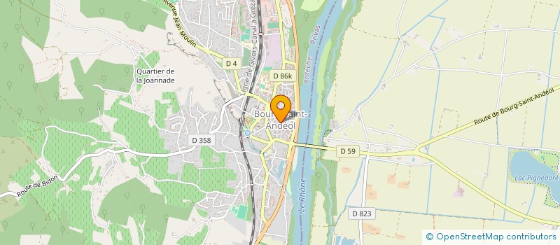 localisation de l'entreprise HORIZONS CENTRE CHRETIEN D ACTIVITES à BOURG-SAINT-ANDEOL