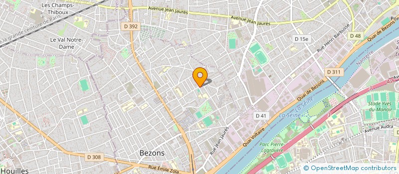 localisation de l'entreprise HORIZONS COMMUNICATION  BEZONS