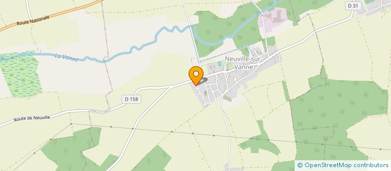 localisation de l'entreprise HORIZONS CROISES  NEUVILLE-SUR-VANNE