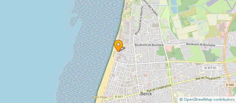 localisation de l'entreprise HORIZONS D'OPALE  BERCK