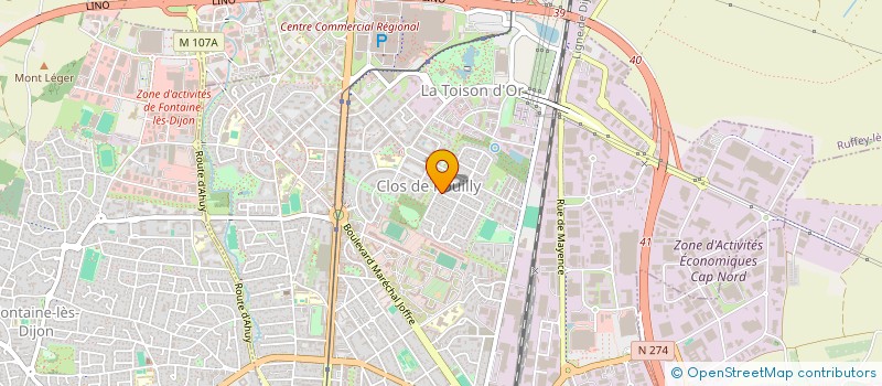 localisation de l'entreprise HORIZONS DEVELOPPEMENT  DIJON