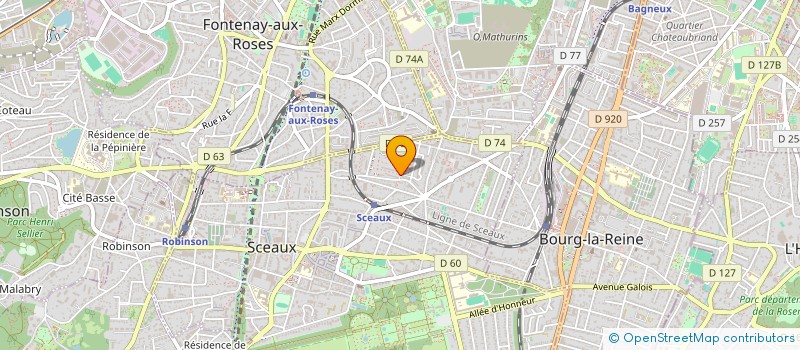 localisation de l'entreprise HORIZONS ET CULTURE à SCEAUX