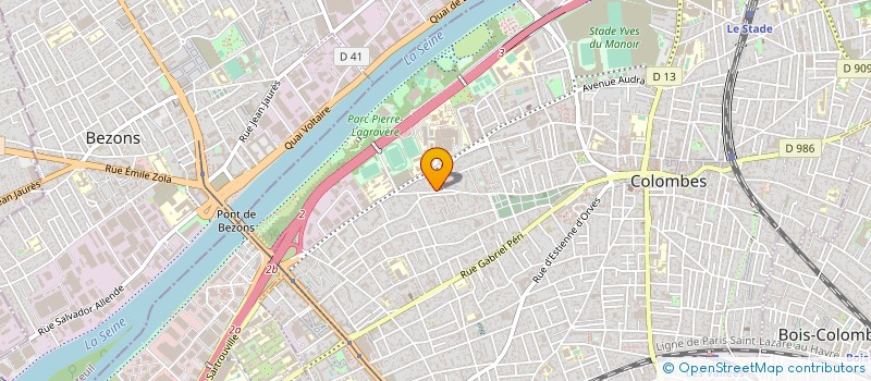 localisation de l'entreprise HORIZONS ET PAYSAGES DE FRANCE  COLOMBES