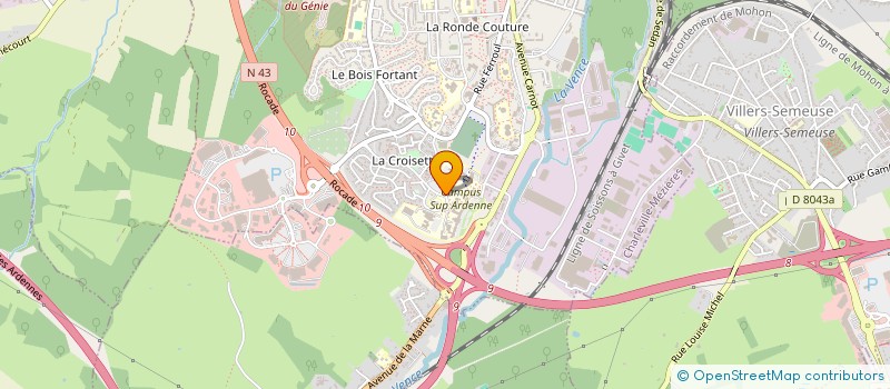 localisation de l'entreprise HORIZONS ETUDIANTS  CHARLEVILLE-MEZIERES