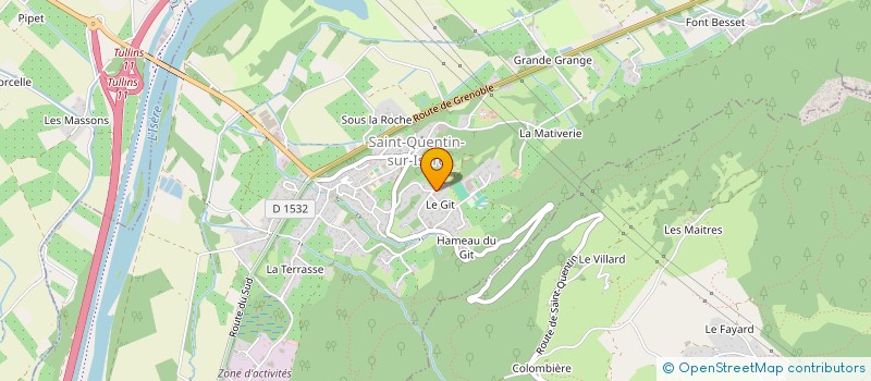 localisation de l'entreprise HORIZONS FINANCE ET PATRIMOINE  SAINT-QUENTIN-SUR-ISERE