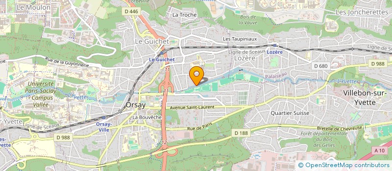 localisation de l'entreprise HORIZONS HUMANITAIRES INTERNATIONALES à ORSAY
