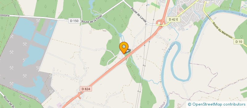 localisation de l'entreprise HORIZONS LANDAIS  PONTONX-SUR-L'ADOUR