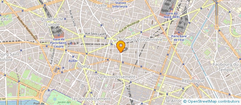 localisation de l'entreprise HORIZONS NOUVEAUX VOYAGES à PARIS