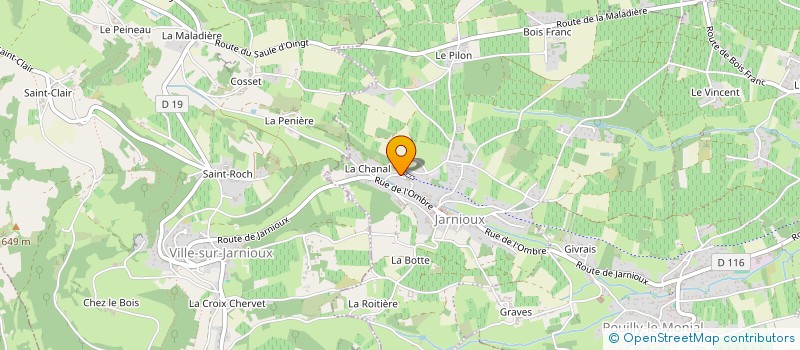 localisation de l'entreprise HORIZONS PARTAGES  PORTE DES PIERRES DOREES