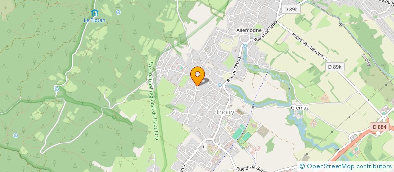 localisation de l'entreprise HORIZONS PATRIMOINE  THOIRY