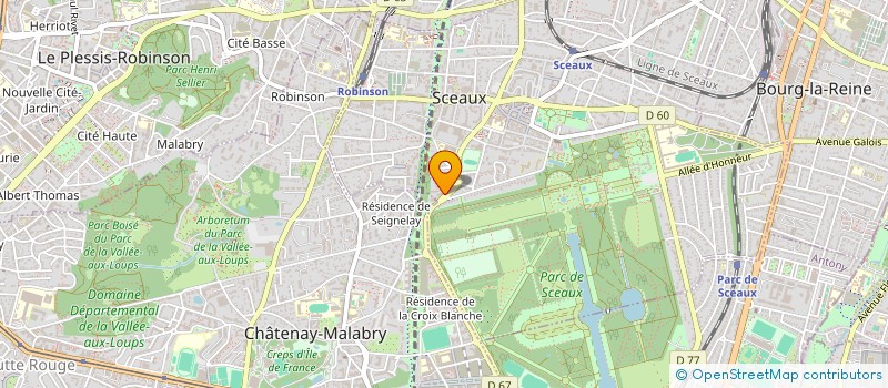 localisation de l'entreprise HORIZONS RH  SCEAUX