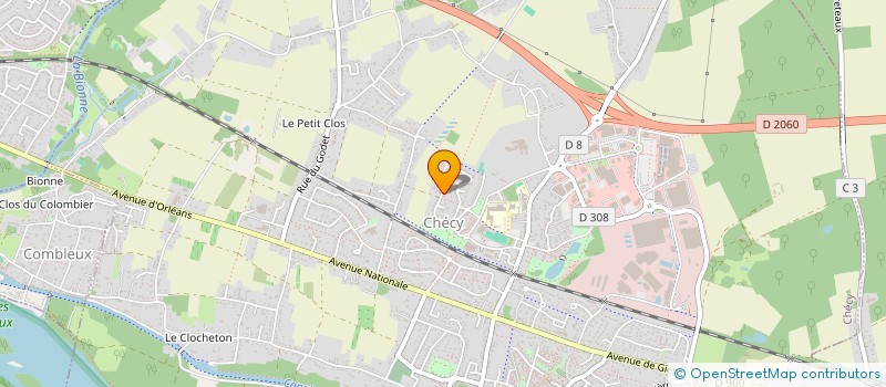 localisation de l'entreprise HORIZONS SANS FRONTIERE  CHECY