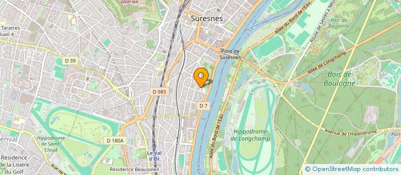 localisation de l'entreprise HORIZONS VERTS à SURESNES