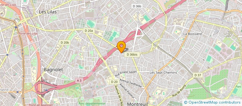 localisation de l'entreprise HORIZONTAL à MONTREUIL