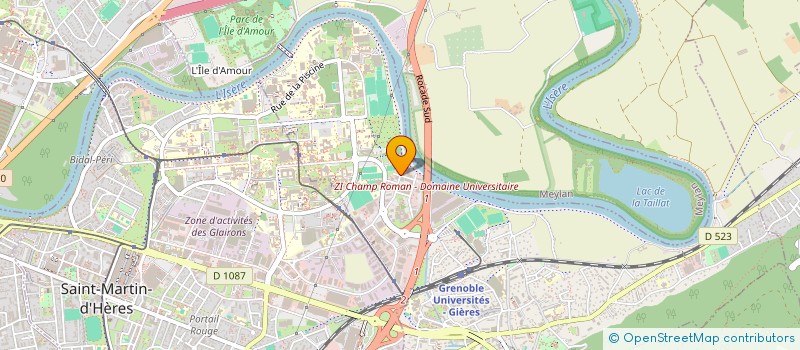 localisation de l'entreprise HORIZONTAL SOFTWARE à GIERES