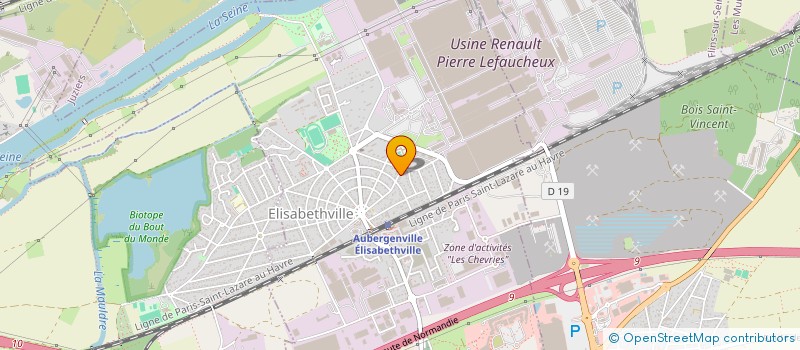 localisation de l'entreprise HORIZOOM  AUBERGENVILLE