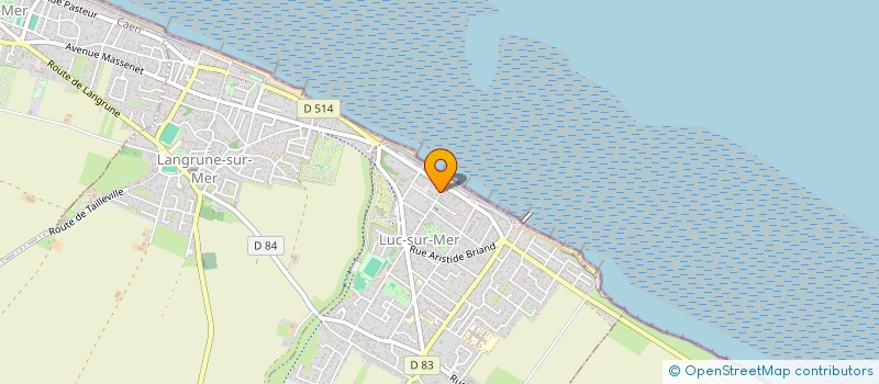 localisation de l'entreprise HORLAVILLE ET FILS à LUC-SUR-MER