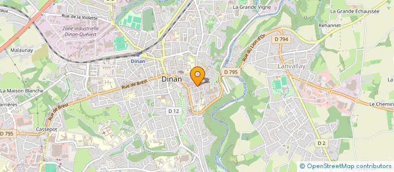 localisation de l'entreprise HORLOGE 14 à DINAN