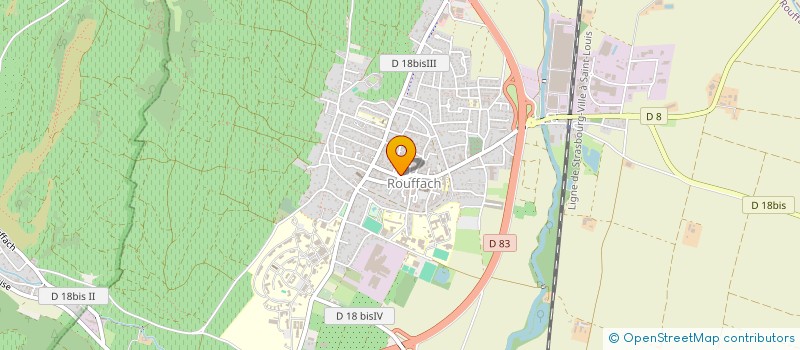 localisation de l'entreprise HORLOGERIE-BIJOUTERIE BIHL à ROUFFACH
